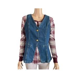 Emerson Lang Denim Vest Size Medium